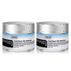 VGO snail mucin moisturizer bottle highlights 92% concentrate for intense hydration