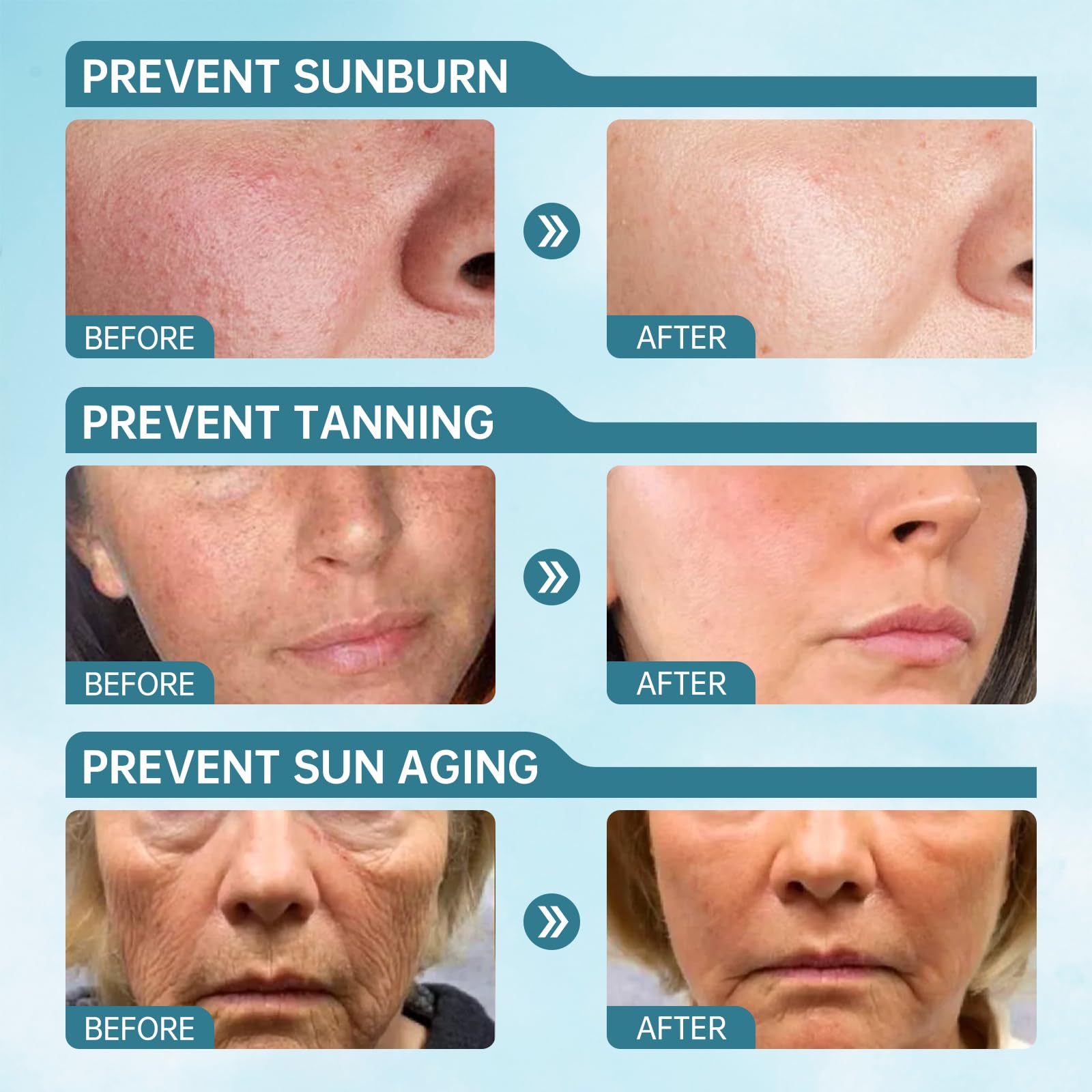 SPF50 protection visual emphasizes strong UVA/UVB guard for outdoor routines.