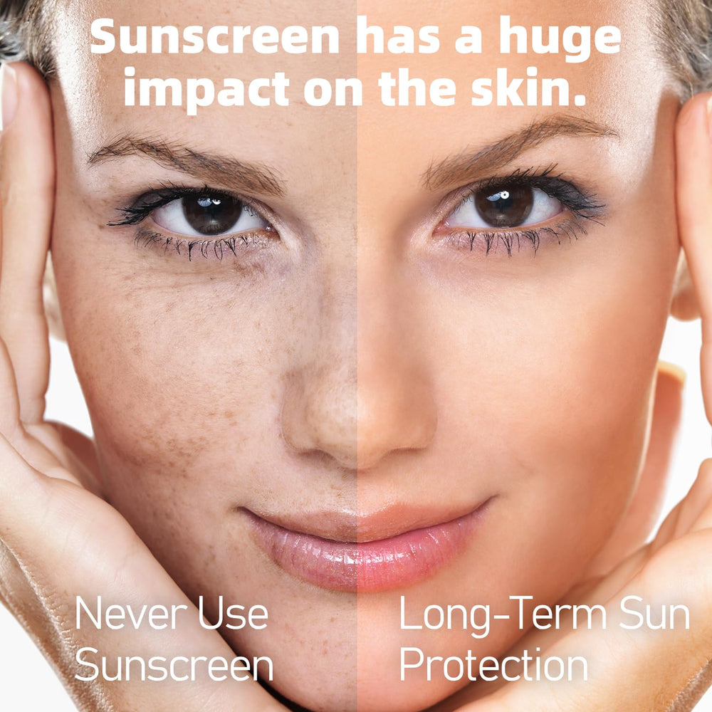 VGO tinted sunscreen quickly absorbs for a non-sticky finish.