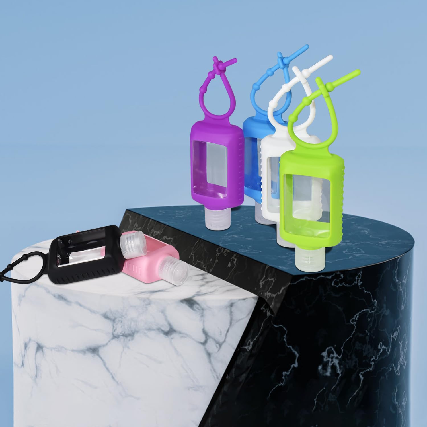VHOPMORE portable 60ml bottles fit bags and purses for daily use.