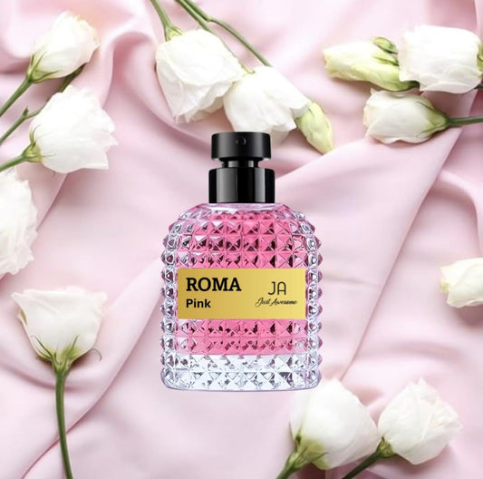 Viaan Krishna ROMA PINK EDP bottle top shows refined cap detailing and premium presentation.