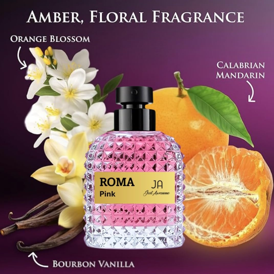 Viaan Krishna ROMA PINK EDP wrist spray view suggests easy daily application.