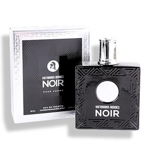Viaan Krishna Victorious Heroes Noir logo close-up, brand elegance on display.