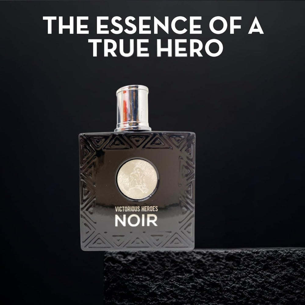 Viaan Krishna Victorious Heroes Noir packaging box, premium presentation for gifting.