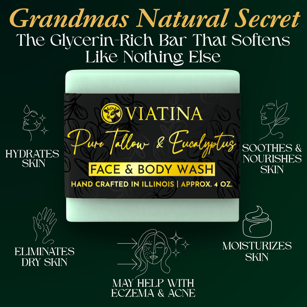 Viatina eucalyptus scent soap with refreshing aroma for cleansing