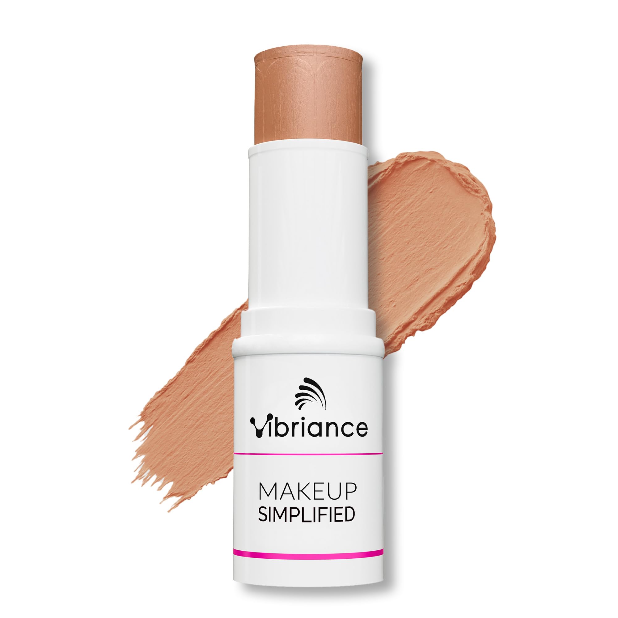 Vibriance Complexion Sticks bottle application shows quick, lightweight coverage for mature skin.