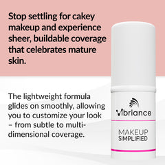 Vibriance Complexion Sticks light shade swirl for buildable coverage on mature skin.