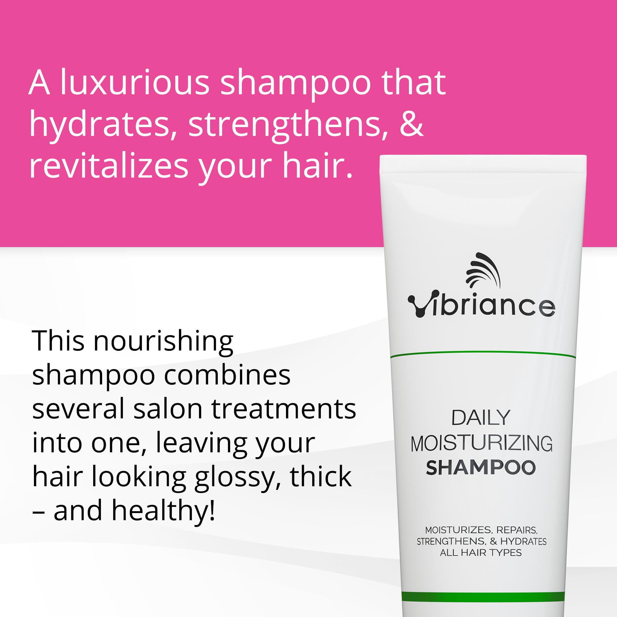 Vibriance Daily Moisturizing Shampoo botanicals close-up demonstrates 12 botanical extracts.