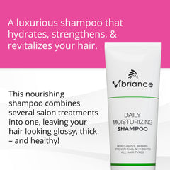 Vibriance Daily Moisturizing Shampoo botanicals close-up demonstrates 12 botanical extracts.