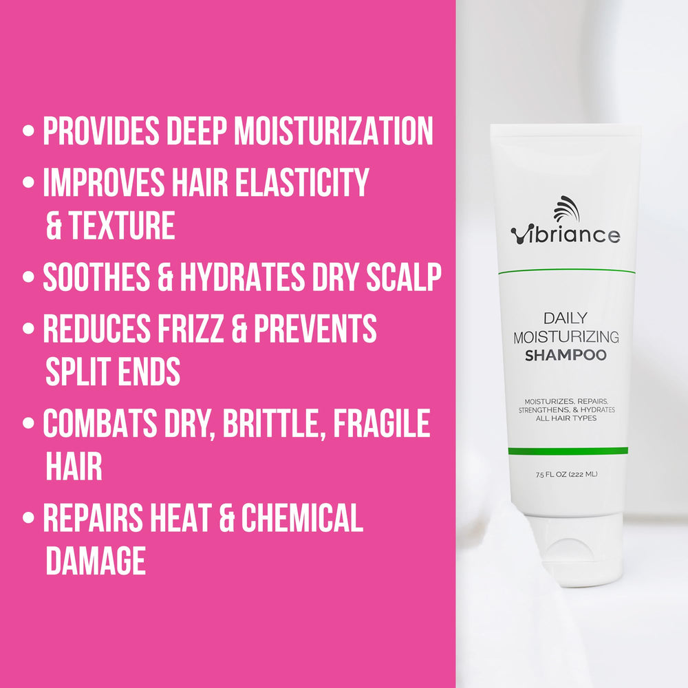 Vibriance Daily Moisturizing Shampoo sulfate-free formula supports all hair types.