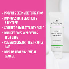 Vibriance Daily Moisturizing Shampoo sulfate-free formula supports all hair types.