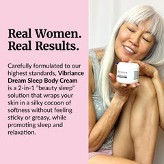 Applying Dream Sleep Cream for soothing bedtime ritual