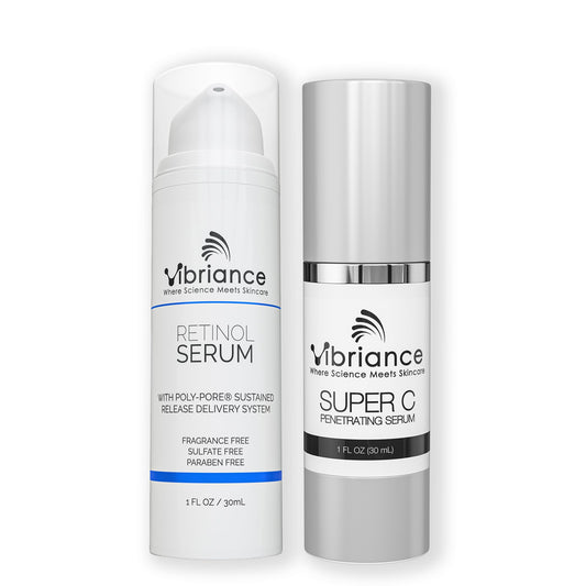 Vibriance Dynamic Duo Day Serum bottle for radiant daytime hydration.