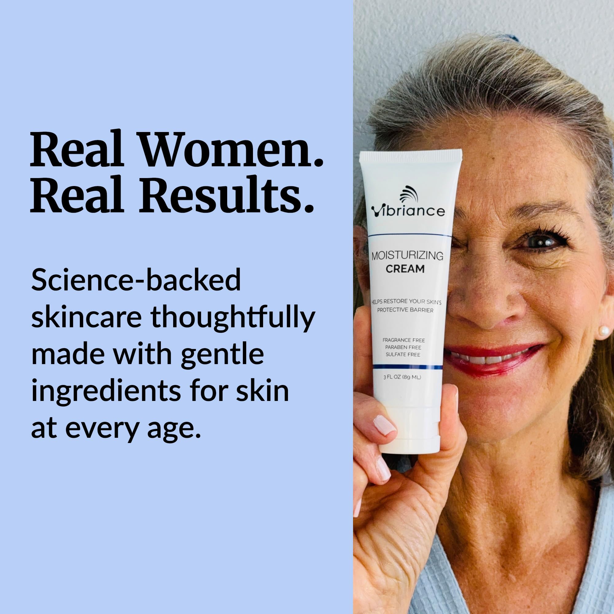 Vibriance Moisturizing Cream suitable for day and night routines on all skin types