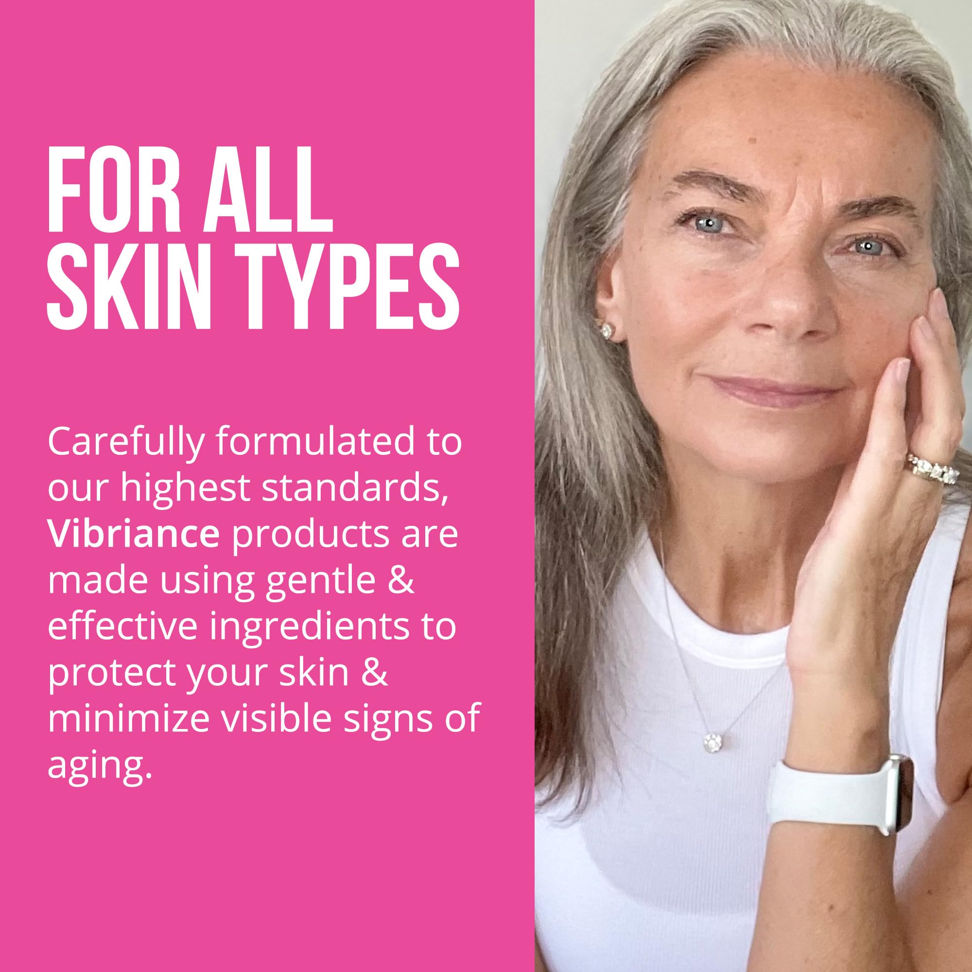 Vibriance Premium Bundle display evokes a complete skincare routine.