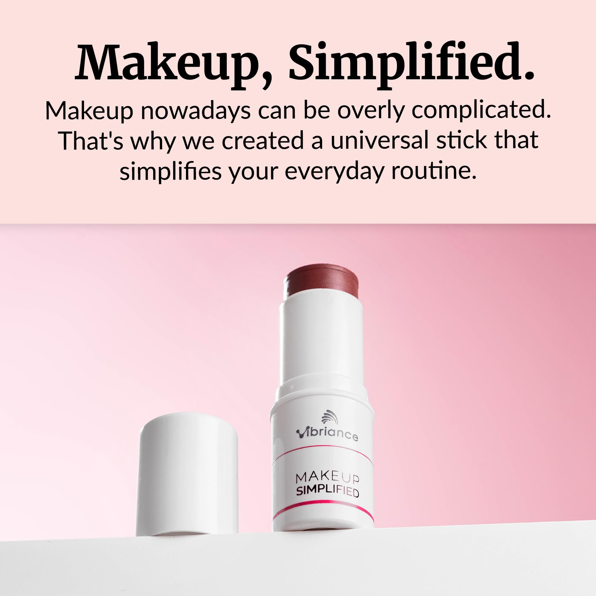 Vibriance Radiance Stick cheek-tint versatile color on cheeks and lips.