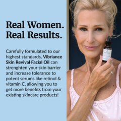 Vibriance Skin Revival Oil product shot in natural light for everyday use