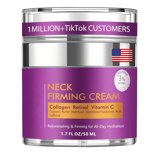 VicGFHS neck cream application for smoother skin and improved neck elasticity.