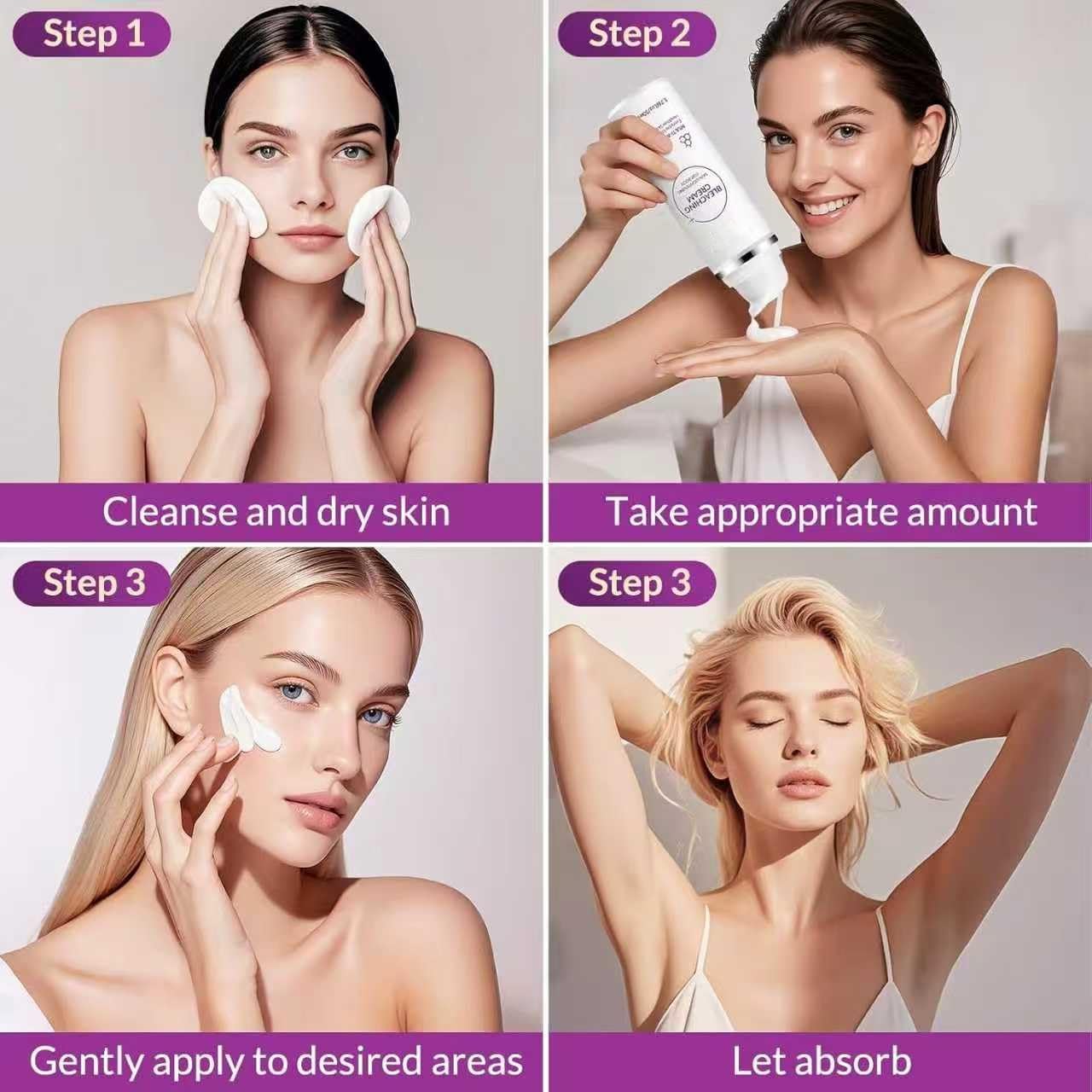 VicGFHS Skin Bleaching Cream hydrates and nourishes for soft skin