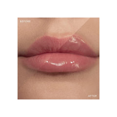 Victoria Beckham High Gloss Lip Gloss on hand displaying hydrated, glossy finish