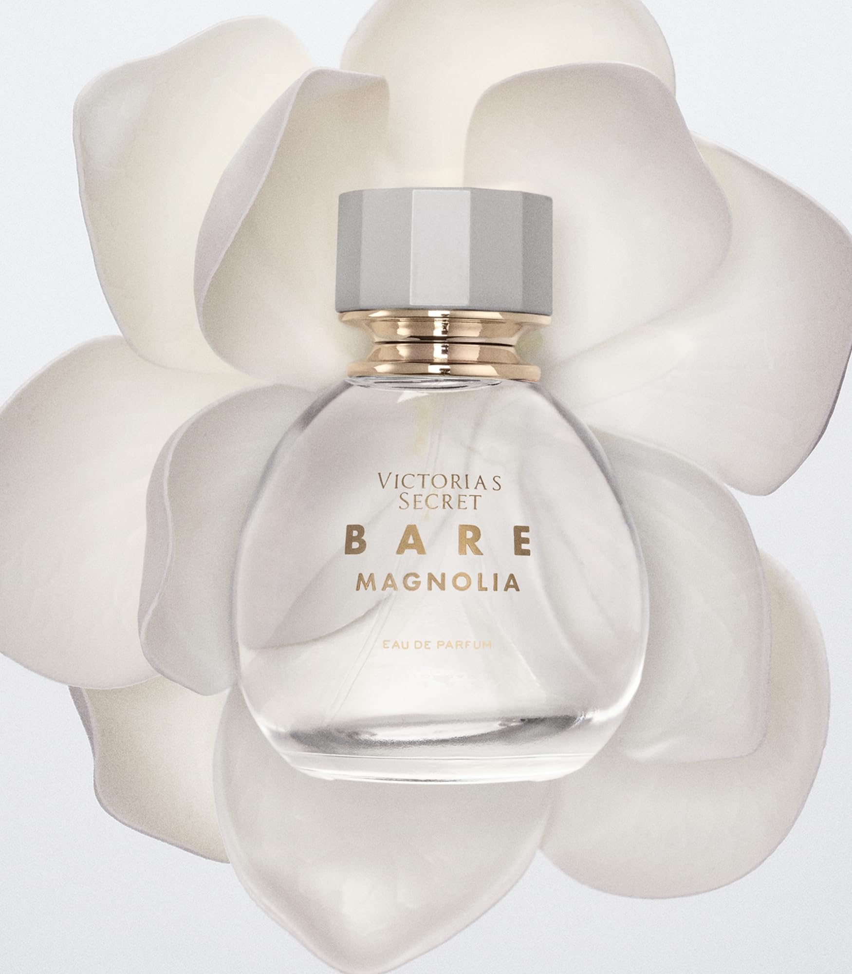 Victoria's Secret Bare Magnolia packaging shot emphasizing long-lasting scent