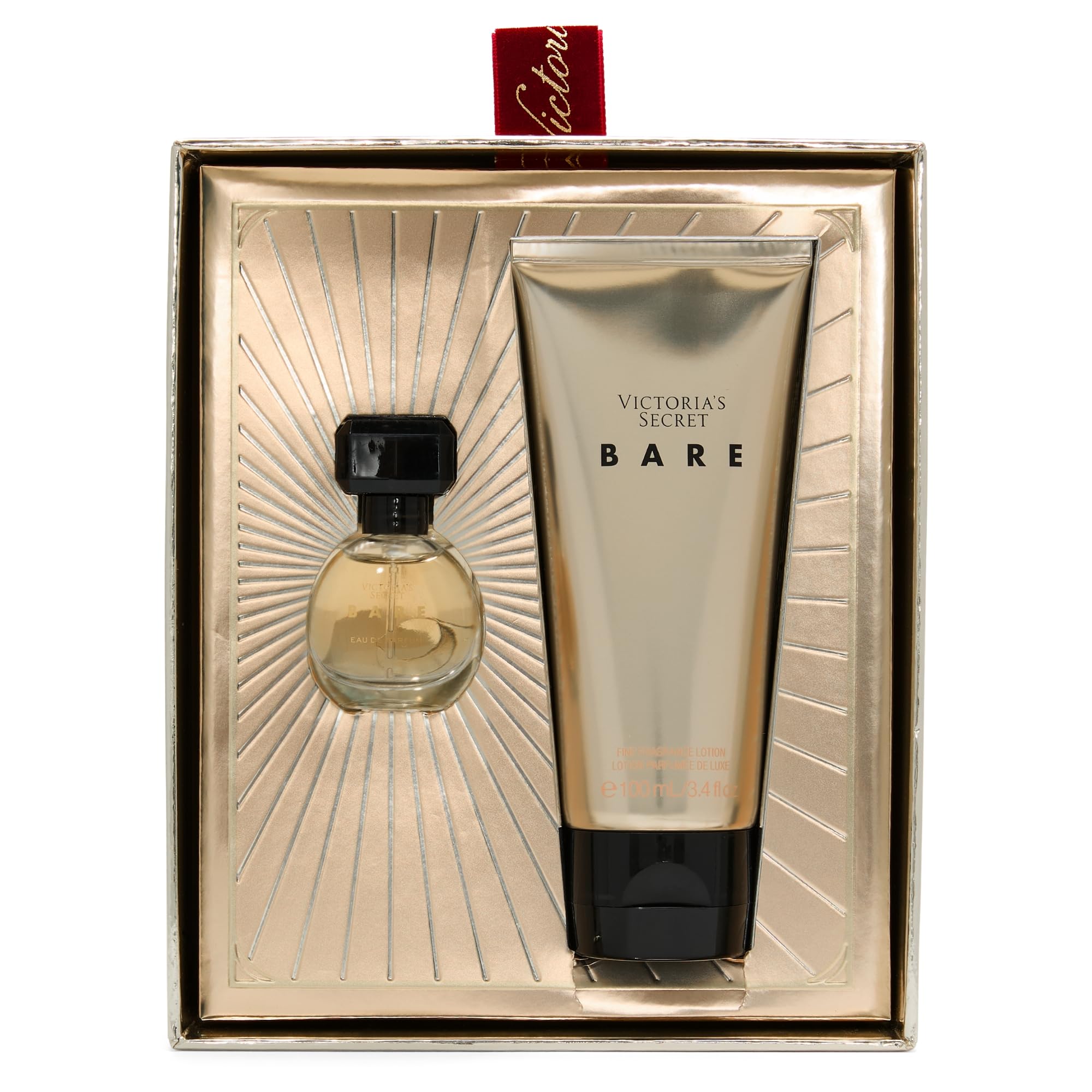 Victoria's Secret Bare mini EDP bottle close-up, ideal for on-the-go fragrance