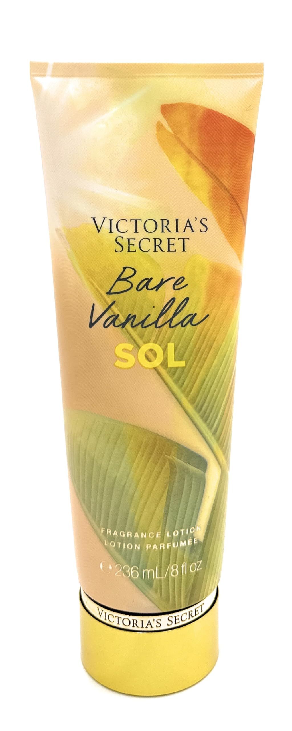 Victoria's Secret Bare Vanilla Sol lotion being applied for a subtle warm vanilla scent.