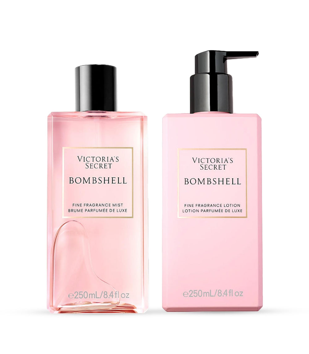 Victoria's Secret Bombshell bottle visible with floral notes ideal for daily wear.