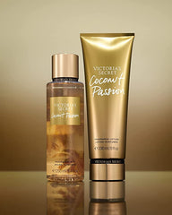 Victoria's Secret Coconut Passion Lotion bottle highlighting nourishing texture for smooth skin.