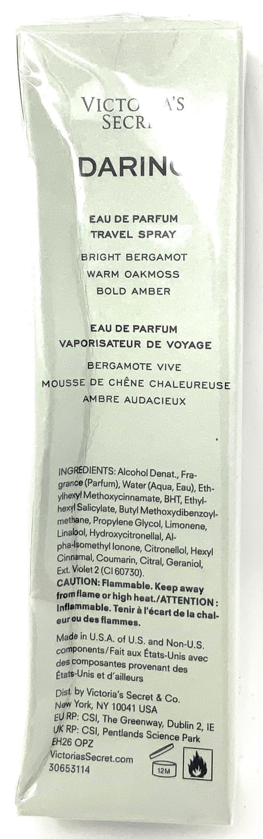 Victoria's Secret Daring travel spray demonstrates compact, convenient fragrance on the go