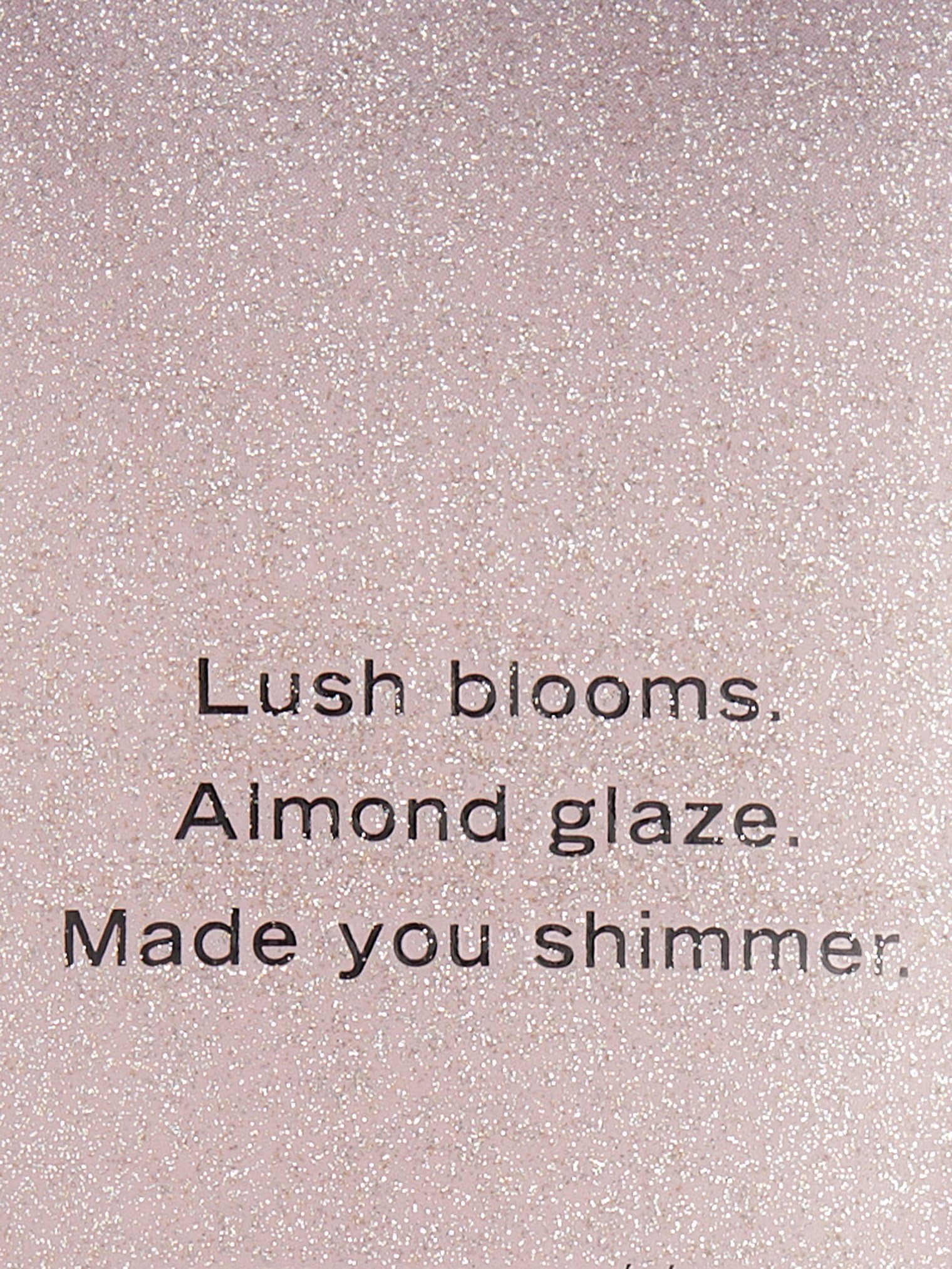 Application shot of Velvet Petals Shimmer lotion for fast absorption and hydration.