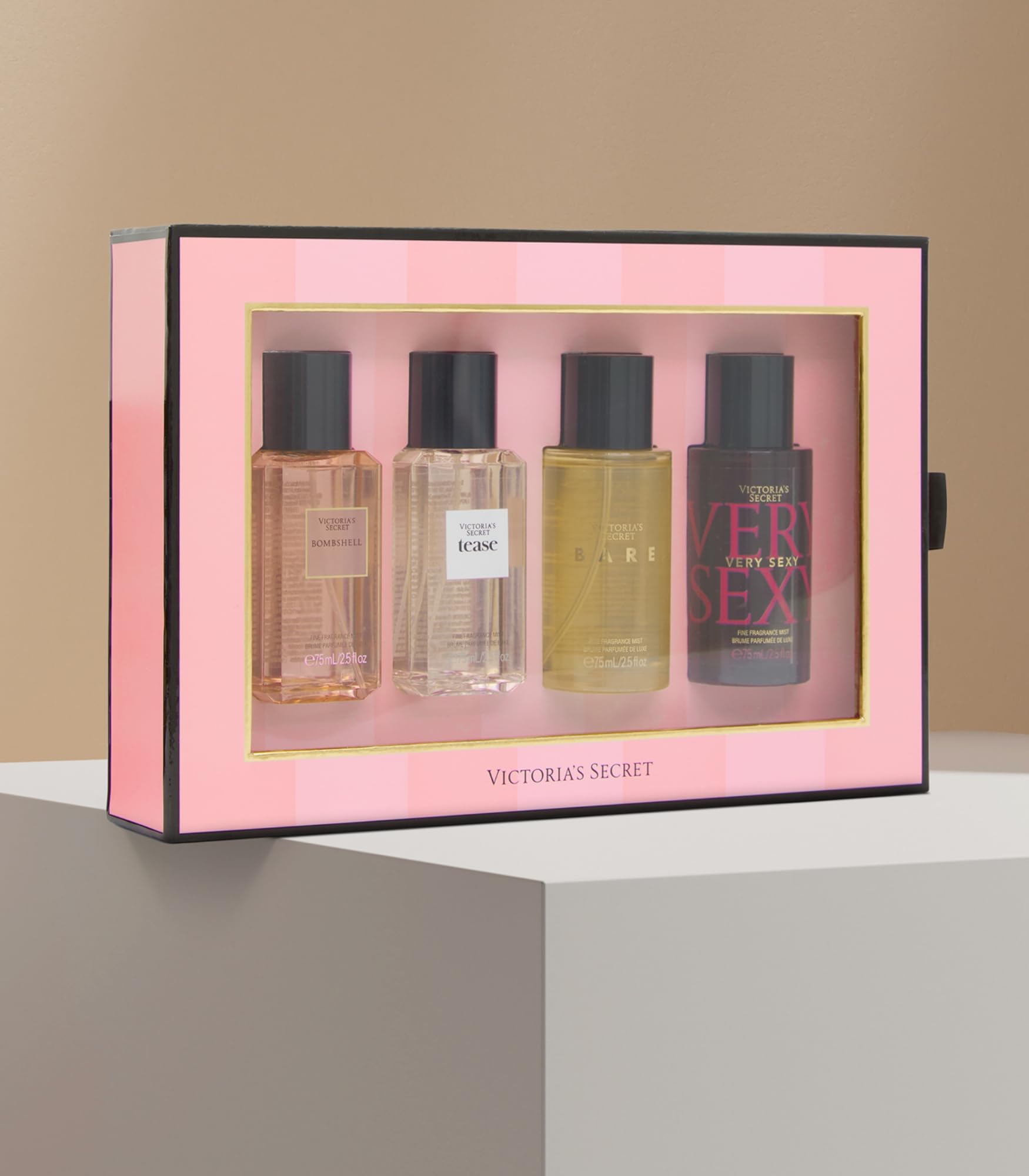 Victoria's Secret fragrance mist peony bottle captures a delicate floral vibe.