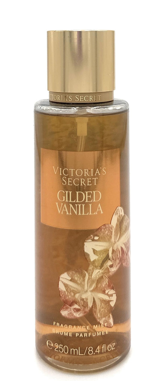 Victoria's Secret Fragrant Mist gilded vanilla bottle delivers a light, year-round aroma.