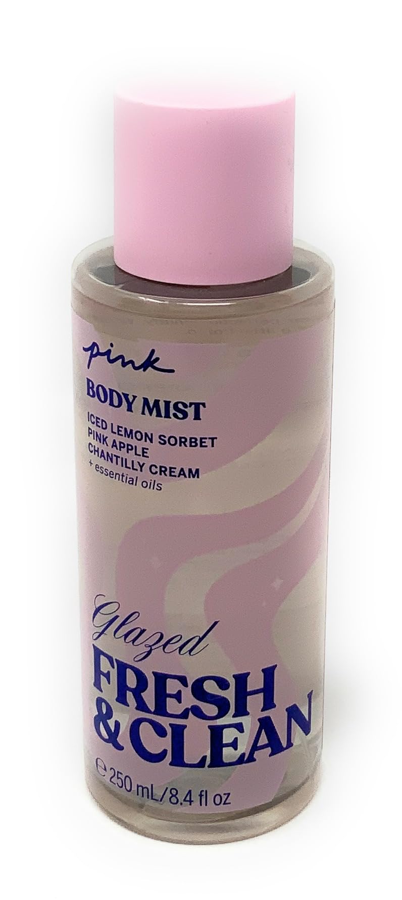 Victoria's Secret Glazed Fresh & Clean bottle pour, refreshing everyday confidence for the wearer.
