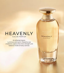 Victoria's Secret Heavenly notes graphic showcases warm musk and vanilla.