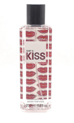 Victoria's Secret Just A Kiss fragrance mist spray application for quick touch-ups.