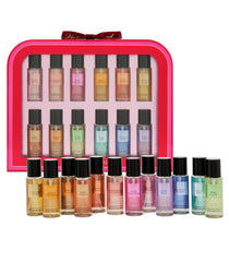 Gift-wrapped Victoria's Secret Mist set highlighting festive packaging.