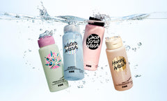 Bold pink branding and packaging design on the Victoria's Secret Scrub Wash