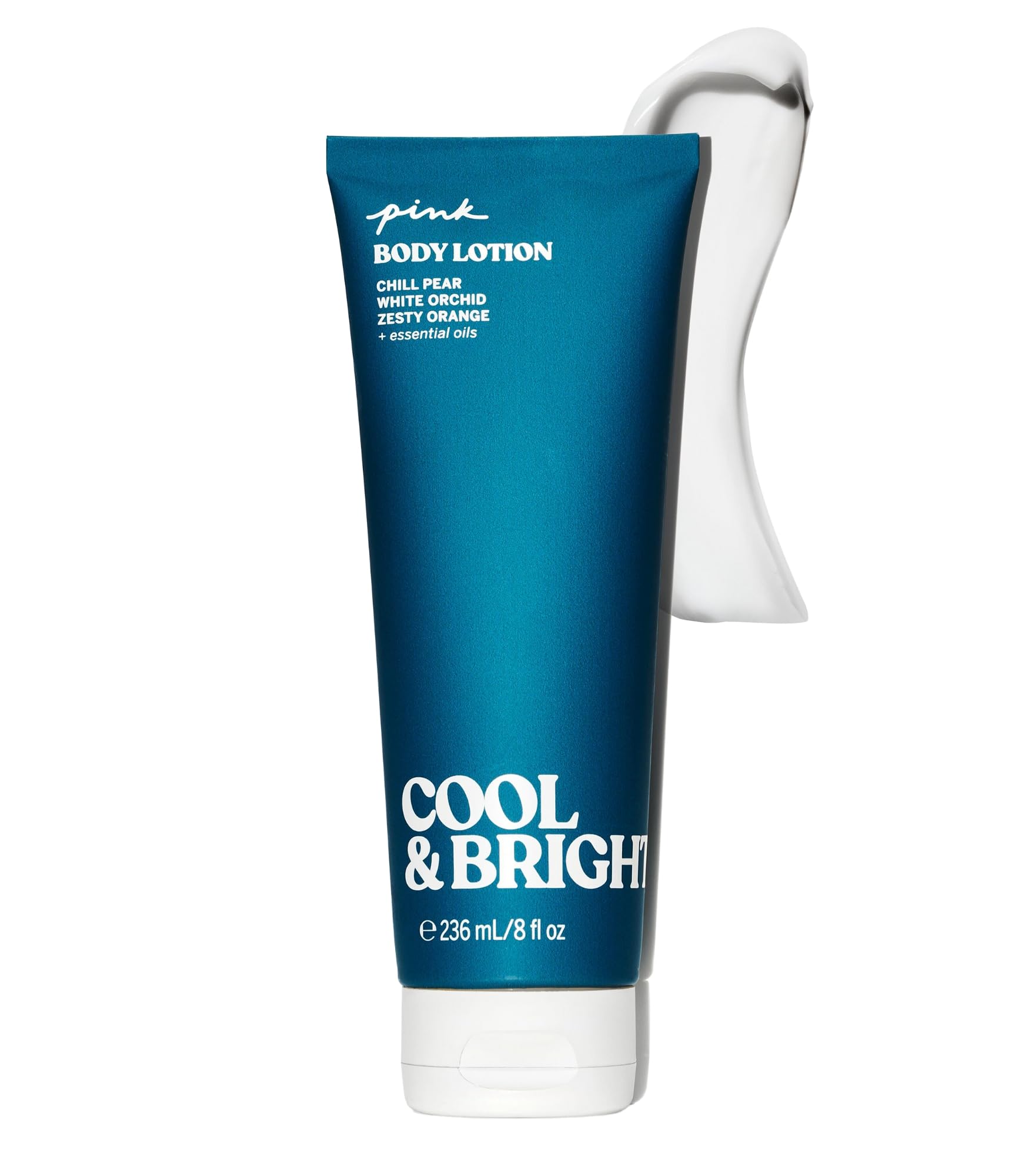 Victoria's Secret Pink Cool and Bright Fragrance Lotion bottle-front showing the product design and label
