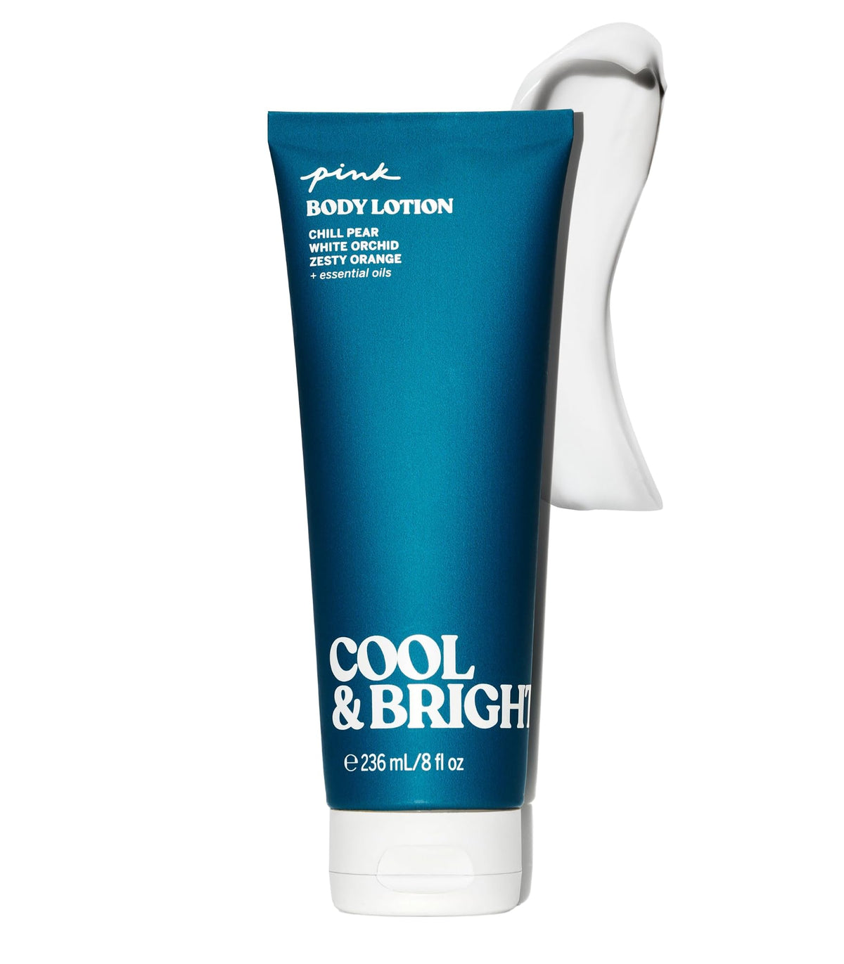 Victoria's Secret Pink Cool and Bright Fragrance Lotion bottle-front showing the product design and label