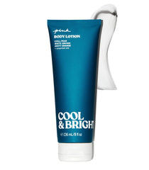 Victoria's Secret Pink Cool and Bright Fragrance Lotion bottle-front showing the product design and label