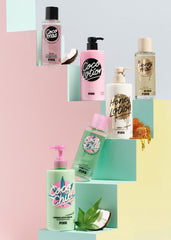 Victoria's Secret Pink Honey packaging closeup; eco-friendly bottle highlighting sustainable choice.