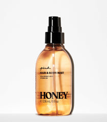 PINK Honey mist spritz captures a refreshing aroma for quick hair and skin refresh