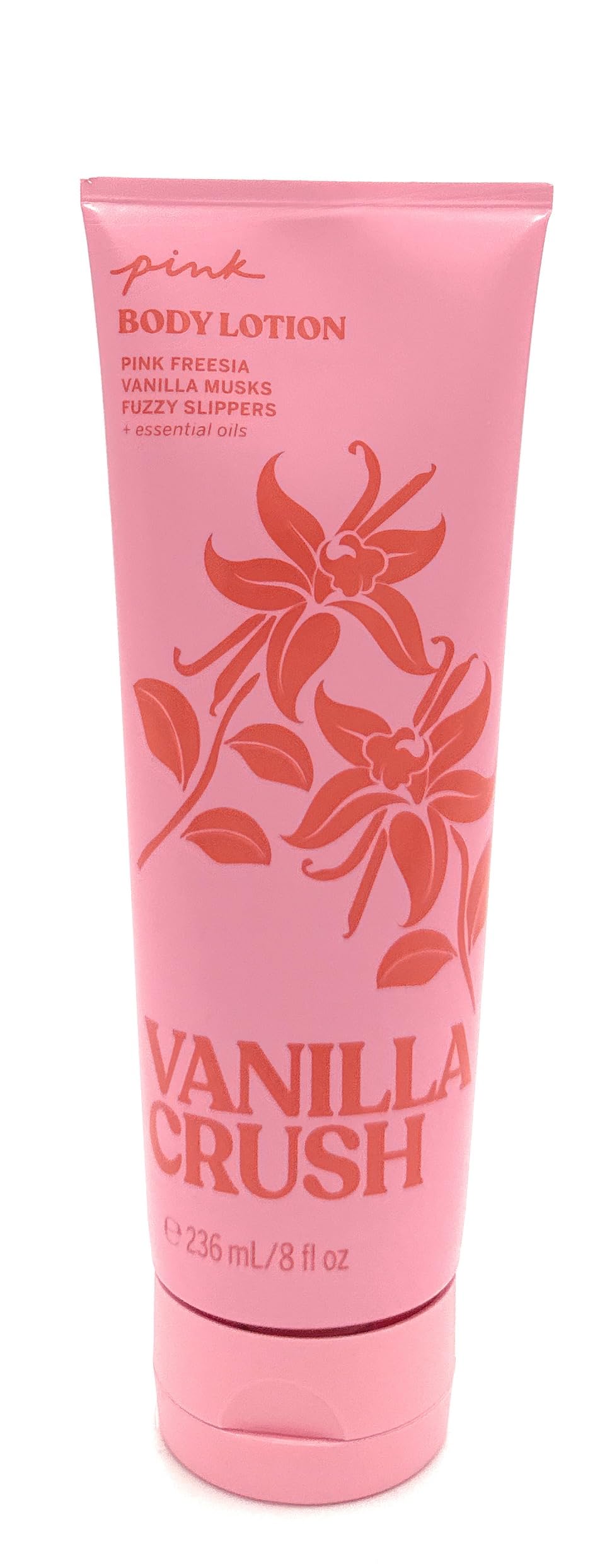 Victoria's Secret Pink scented body lotion bottle with Vanilla Crush for daily moisturization