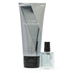 Victoria's Secret Platinum Mini Fragrance Duo Eau de Parfum bottle, compact luxury for on-the-go.