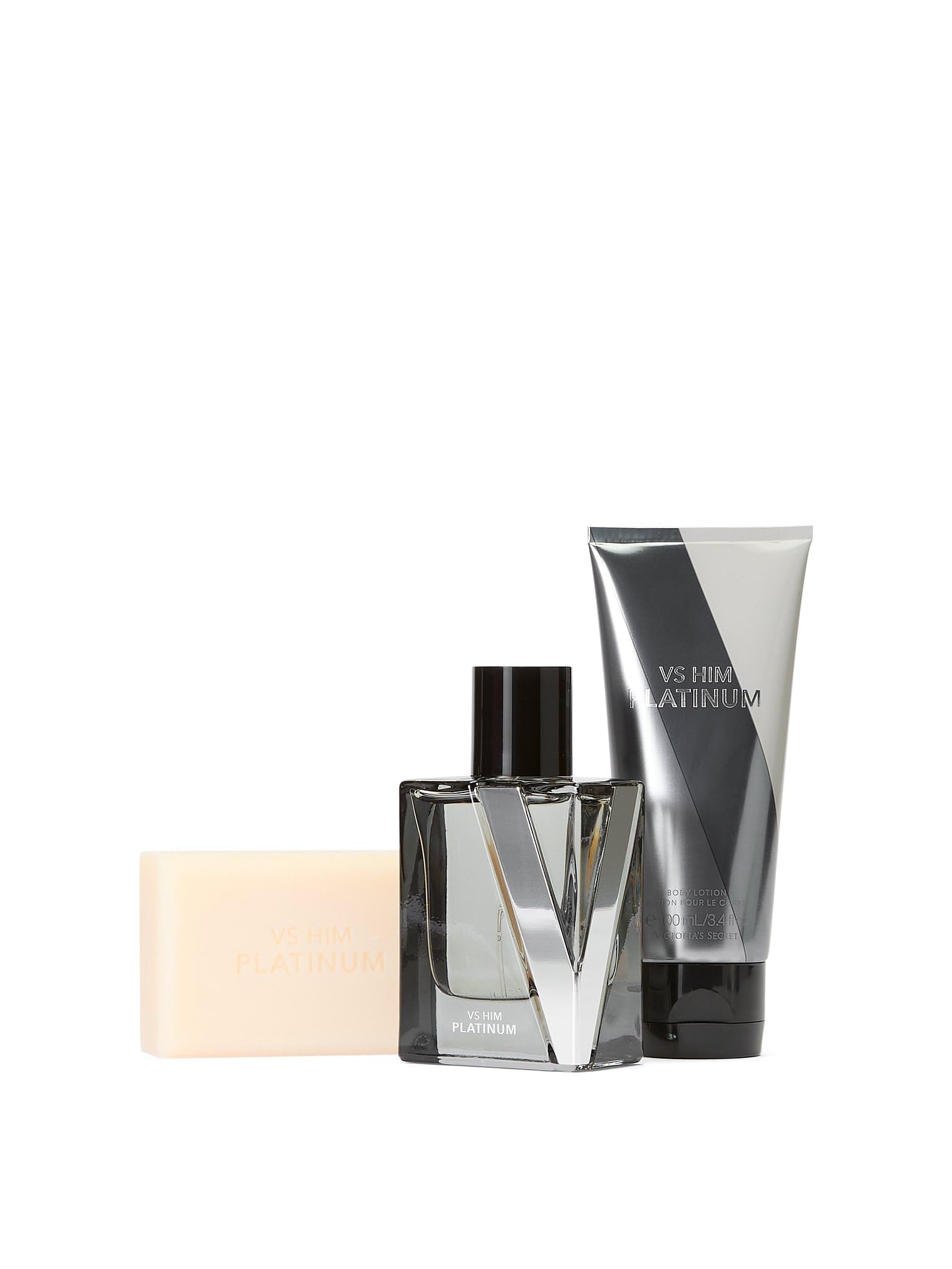 Victoria's Secret Platinum travel lotion tube ideal for on-the-go hydration.