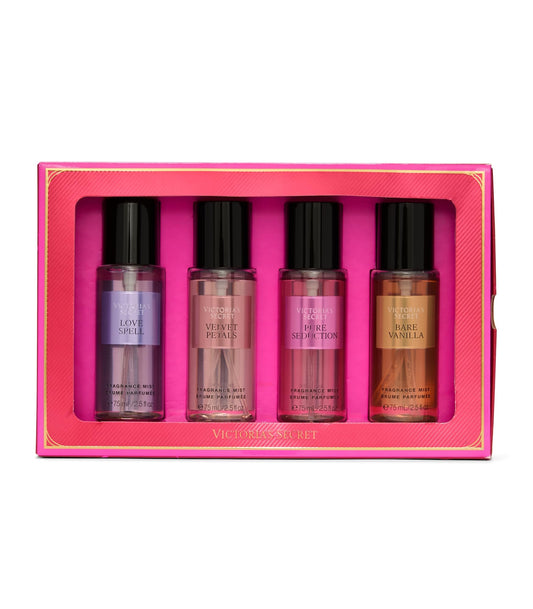 Victoria's Secret Pure Seduction Mist bottle with juicy plum and freesia accents.