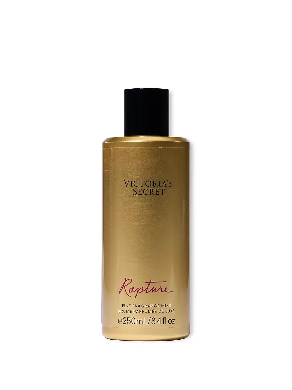 Victoria's Secret Rapture body mist bottle with warm Bulgarian rose aroma for everyday wear