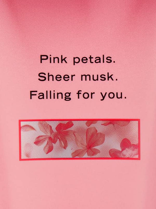 Victoria's Secret Romantic Fragrance label close-up.