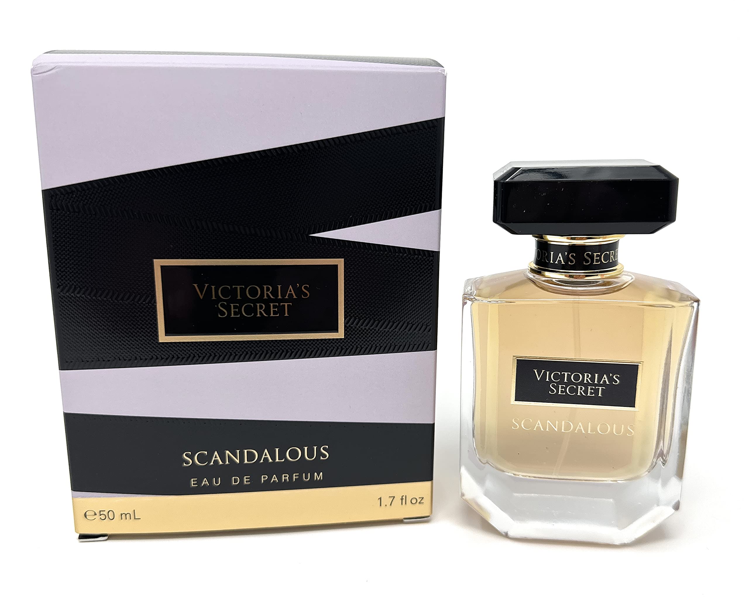 Victoria's Secret Scandalous EDP bottle closeup showing fruity-floral allure for daily wear